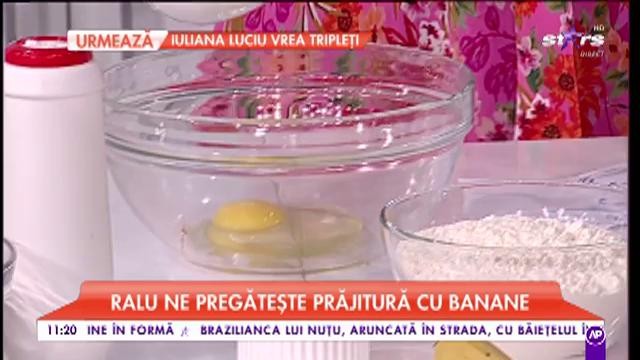 Ralu pregătește prăjitură cu banane