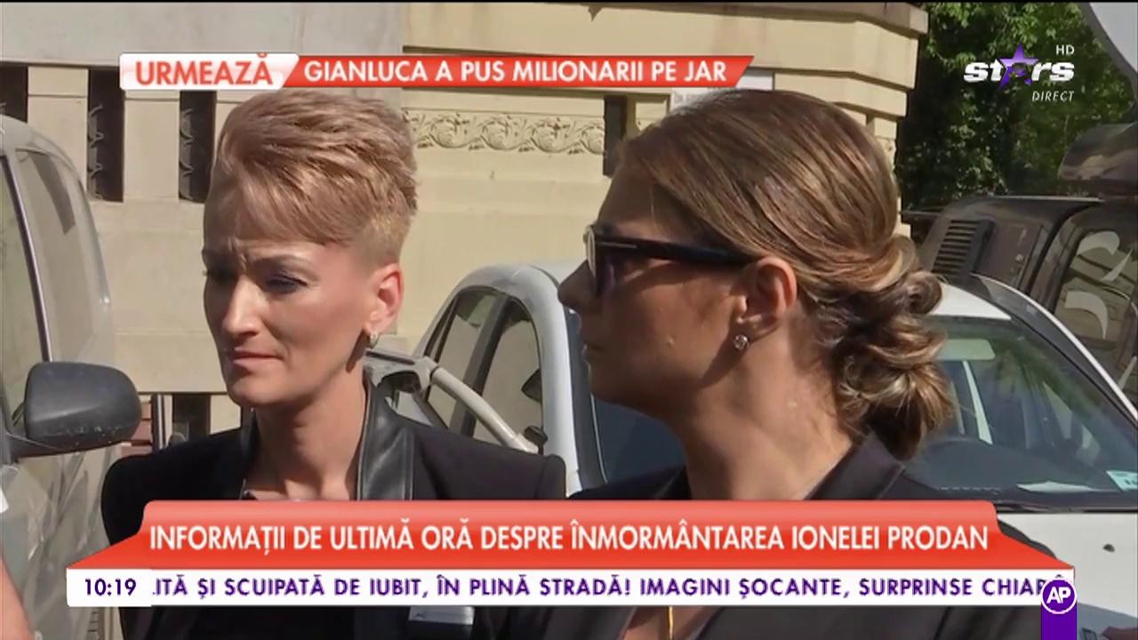 Informații de ultimă oră despre înmormântarea Ionelei Prodan. Anamaria a ajuns la capelă