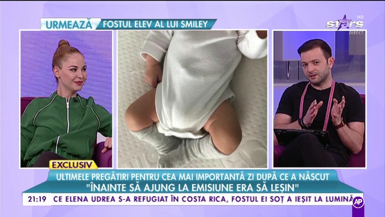 Ultimele pregătiri pentru cea mai importantă zi a Alessiei, după ce a născut