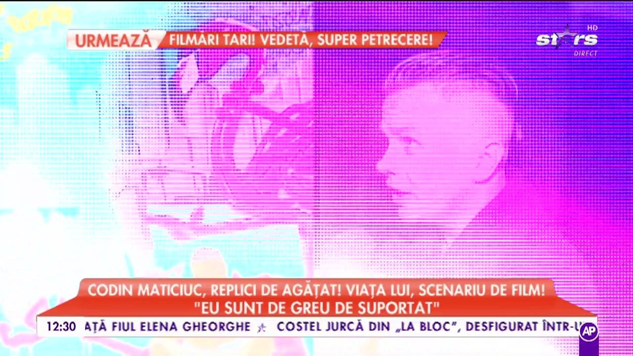 Codin Maticiuc, replici de agățat. Viața lui este un scenariu de film: ”Dacă viața mea ar fi un film, s-ar numi Titanic 2”