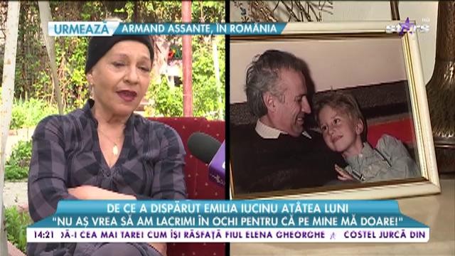 De ce a dispărut Emilia Iucinu at&acirc;tea luni: &rdquo;M-am trezit că mi s-a retezat dantura&rdquo;