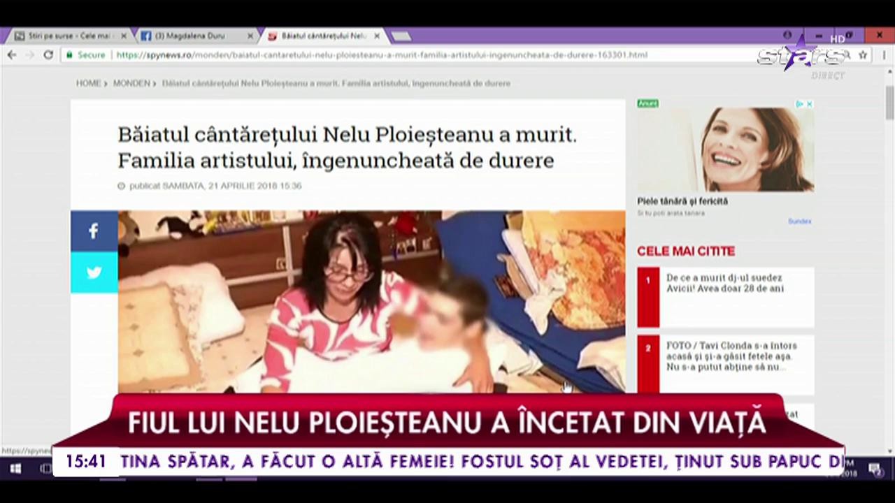 Doliu &icirc;n familia lui Nelu Ploieșteanu. Băiatul c&acirc;ntărețului a &icirc;ncetat din viață