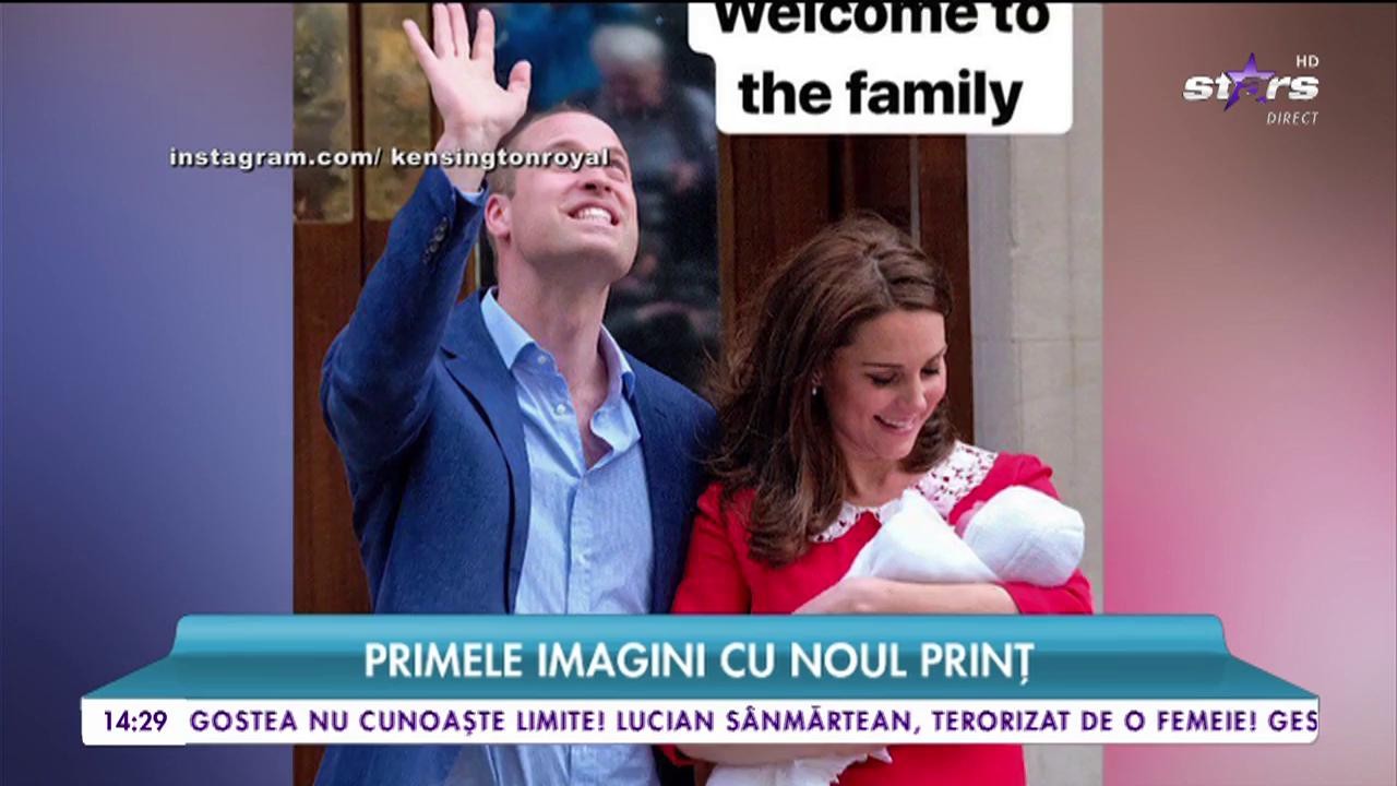 Primele imagini cu noul prinț. Al treilea moștenitor al lui Kate și William
