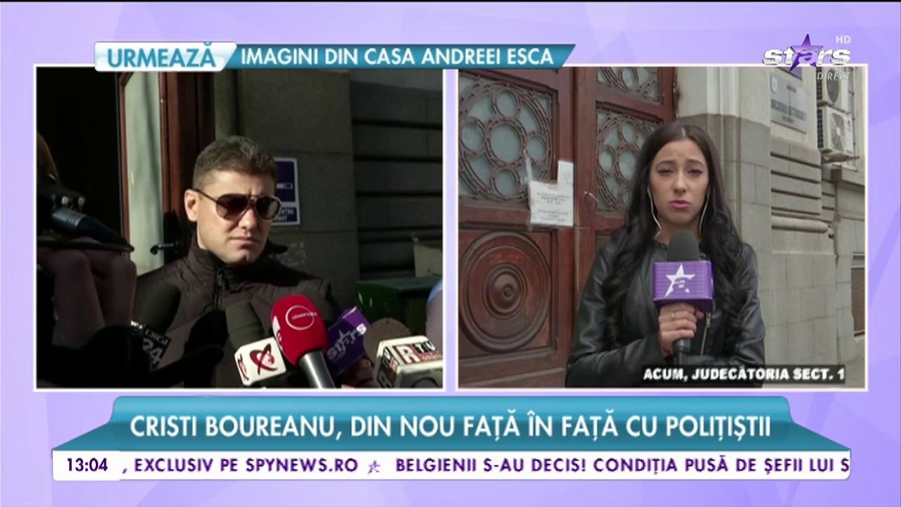 Cristian Boureanu, din nou față &icirc;n față cu polițiștii