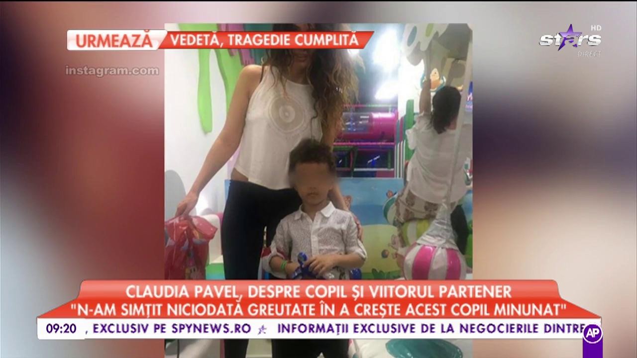 Claudia Pavel, despre copil şi viitorul partener