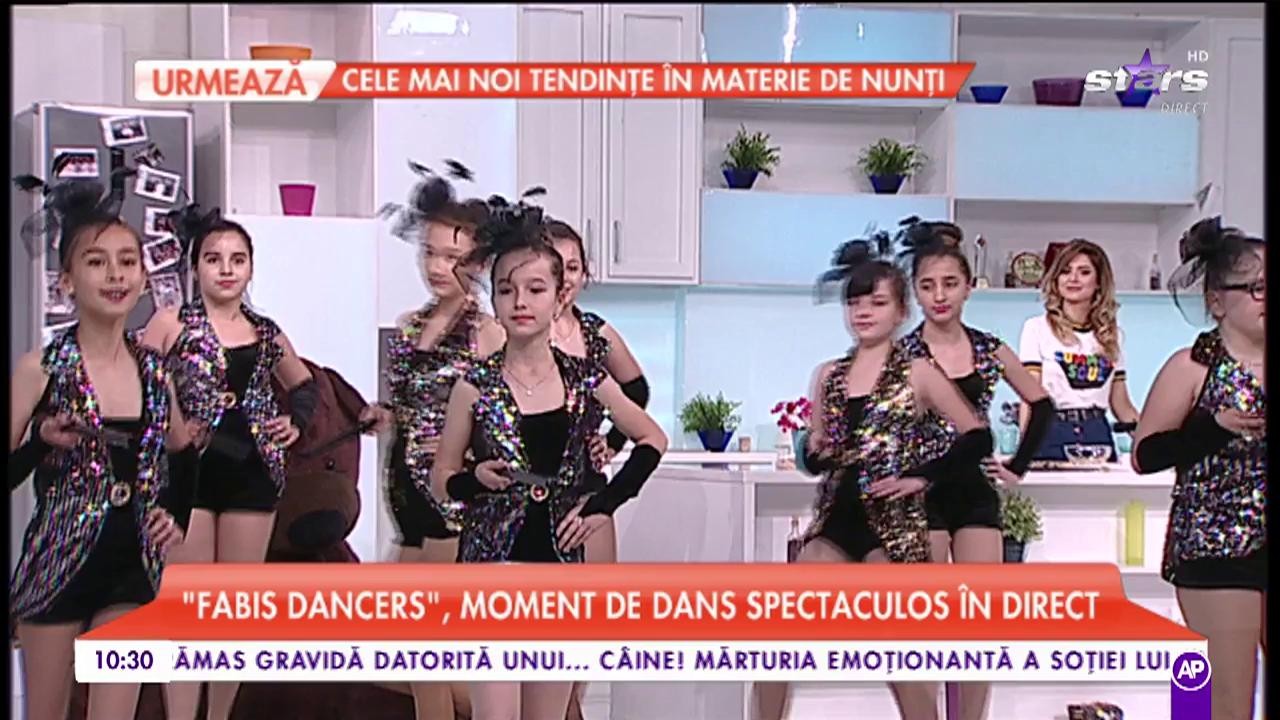 „Fabis Dancers”, moment de dans spectaculos în platoul matinalilor