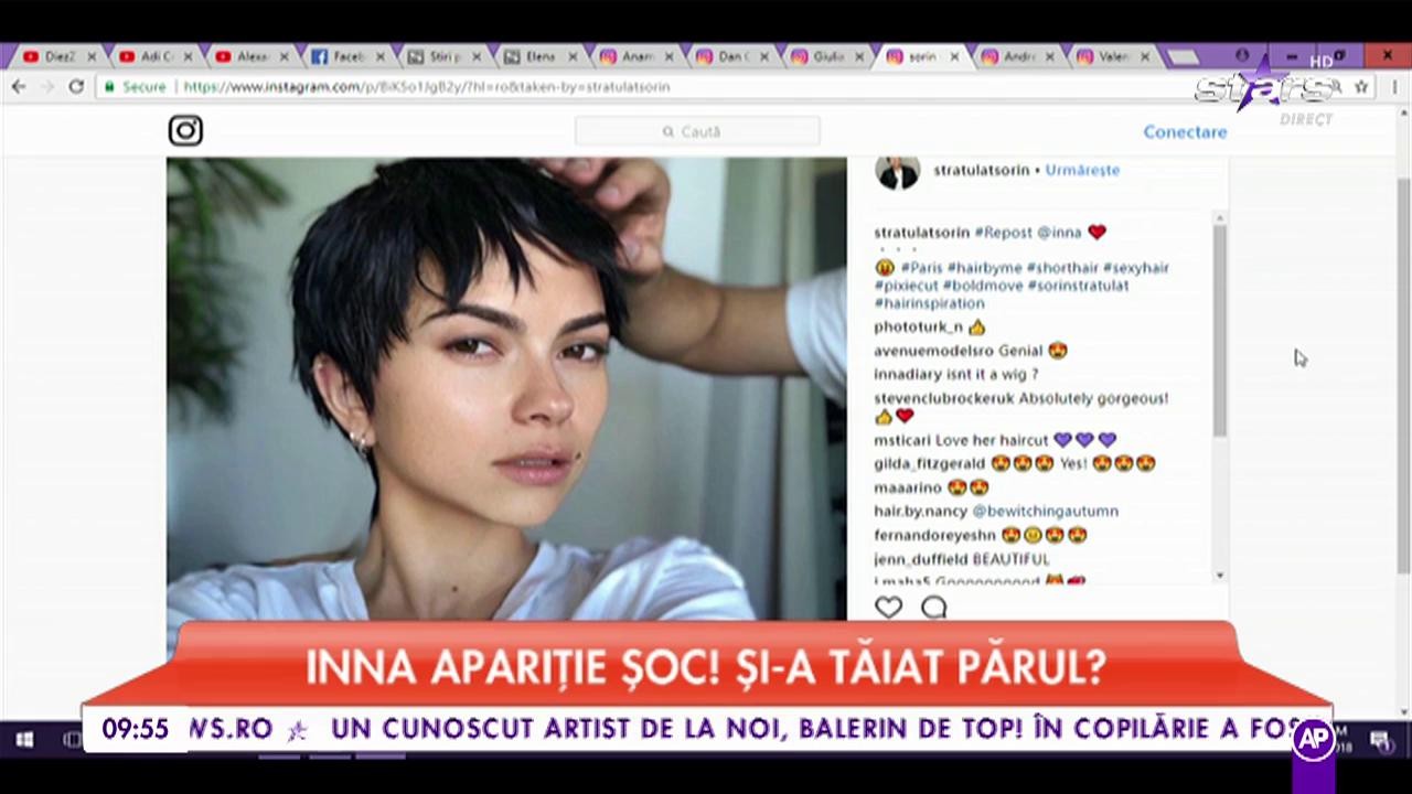 Inna, de nerecunoscut. Cântăreața s-a tuns foarte scurt