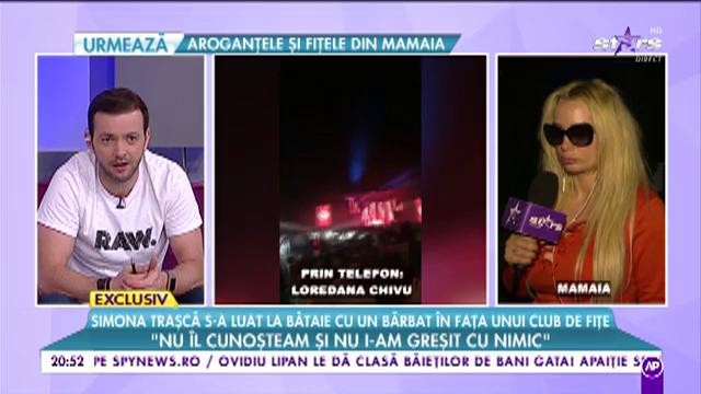 Simona Traşcă s-a luat la bătaie cu un bărbat în faţa unui club de fiţe