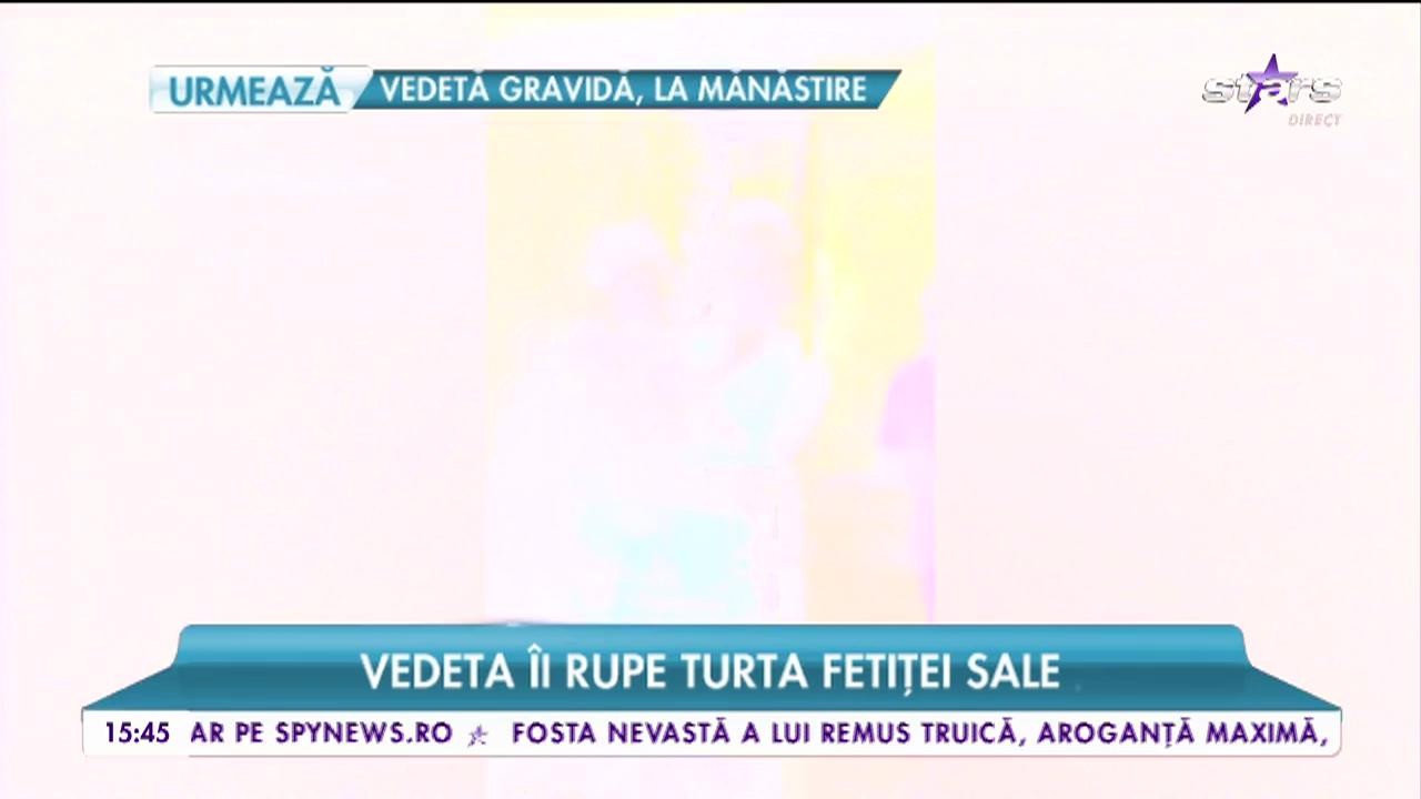 Motiv de sărbătoare pentru bianca Roman. Vedeta &icirc;i rupe turta fetiței sale