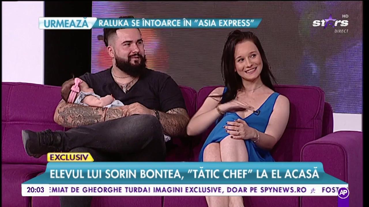 Câștigătorul ”Chefi la cuțite” pentru prima oară cu familia la TV