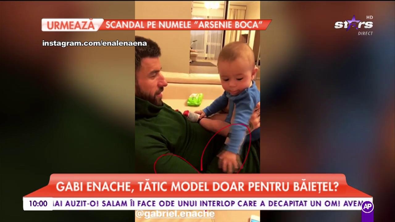 Imagini tari cu Gabi Enache! Fotbalistul e un tătic model