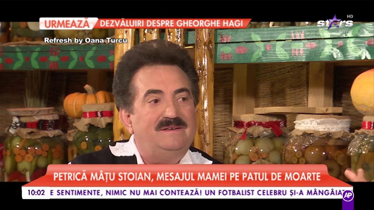 Petrică Mâțu Stoian, mesajul mamei pe patul de moarte