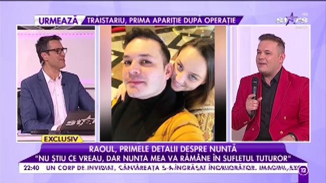 Raoul, primele detalii despre nuntă! "Nu ştiu ce vreau, dar sper să răm&acirc;nă &icirc;n sufletul tuturor"
