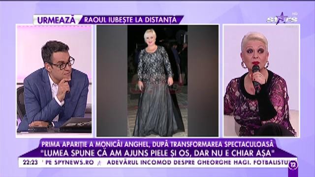 A slăbit &icirc;ntr-un timp record aproape 30 de kilograme! Monica Anghel: "Nu mi-am tăiat stomacul! Fac gimnastică zilnic!"