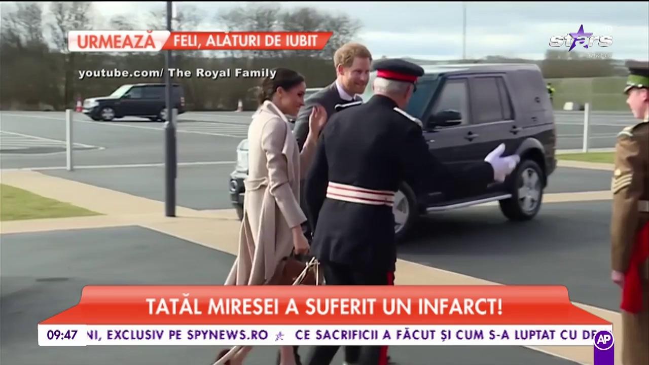 Panică în sufletul lui Meghan Markle! Tatăl miresei a suferit un infarct