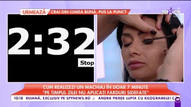 Cum realizezi un machiaj în doar șapte minute: "Pe timpul zilei nu aplicați farduri sidefate"