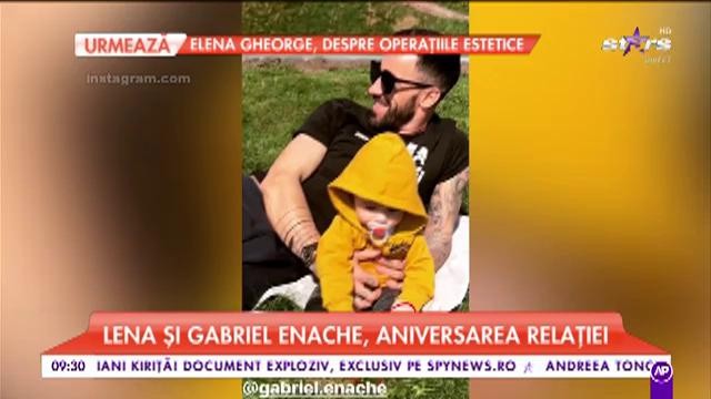 Gabriel Enache şi Lena, aniversarea relației