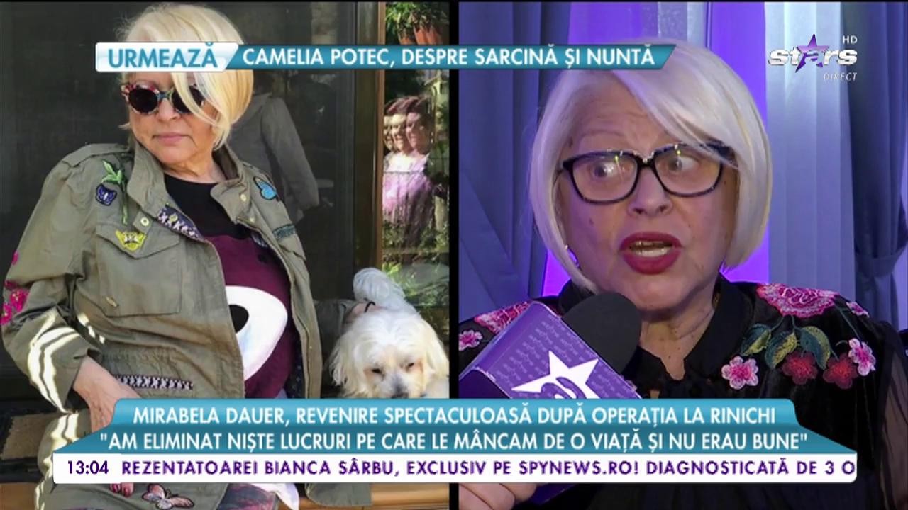 Mirabela Dauer, revenire spectaculoasă după operația la rinichi
