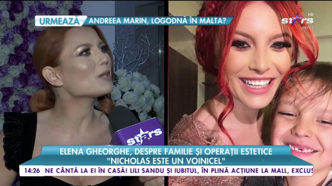 Elena Gheorghe, despre familie și operații estetice: "Anul acesta a fost unul foarte frumos"