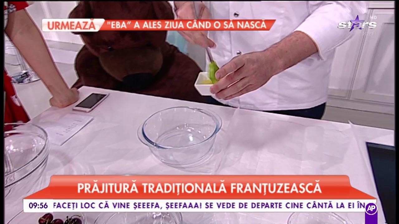 Thomas Huit pregătește o prăjitură tradițională franțuzească