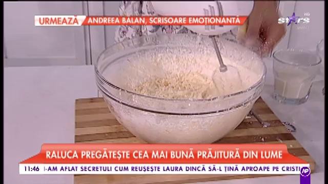 Raluca pregătește cea mai bună prăjitură din lume