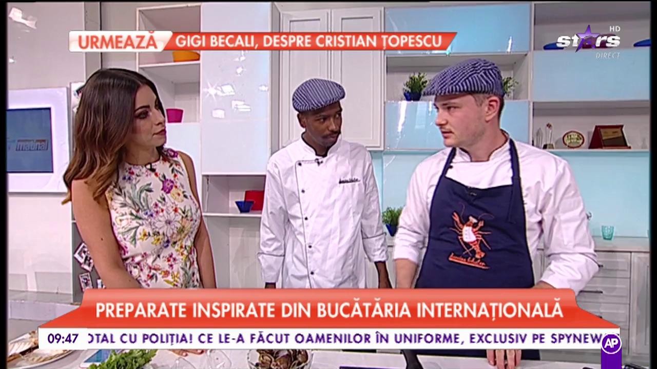 Chef Răzvan pregătește rețete inspirate din bucătăria internațională