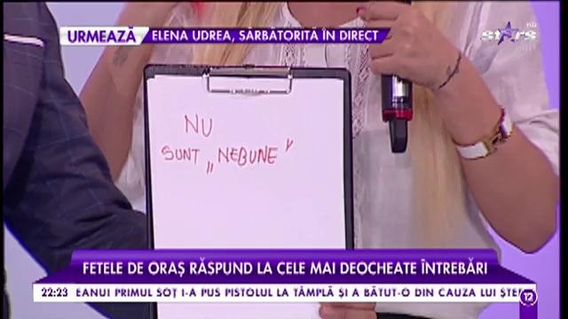 Provocare supremă pentru cele mai sexy apariții ale showbiz-ului. Fetele de oraș răspund la cele mai deocheate &icirc;ntrebări