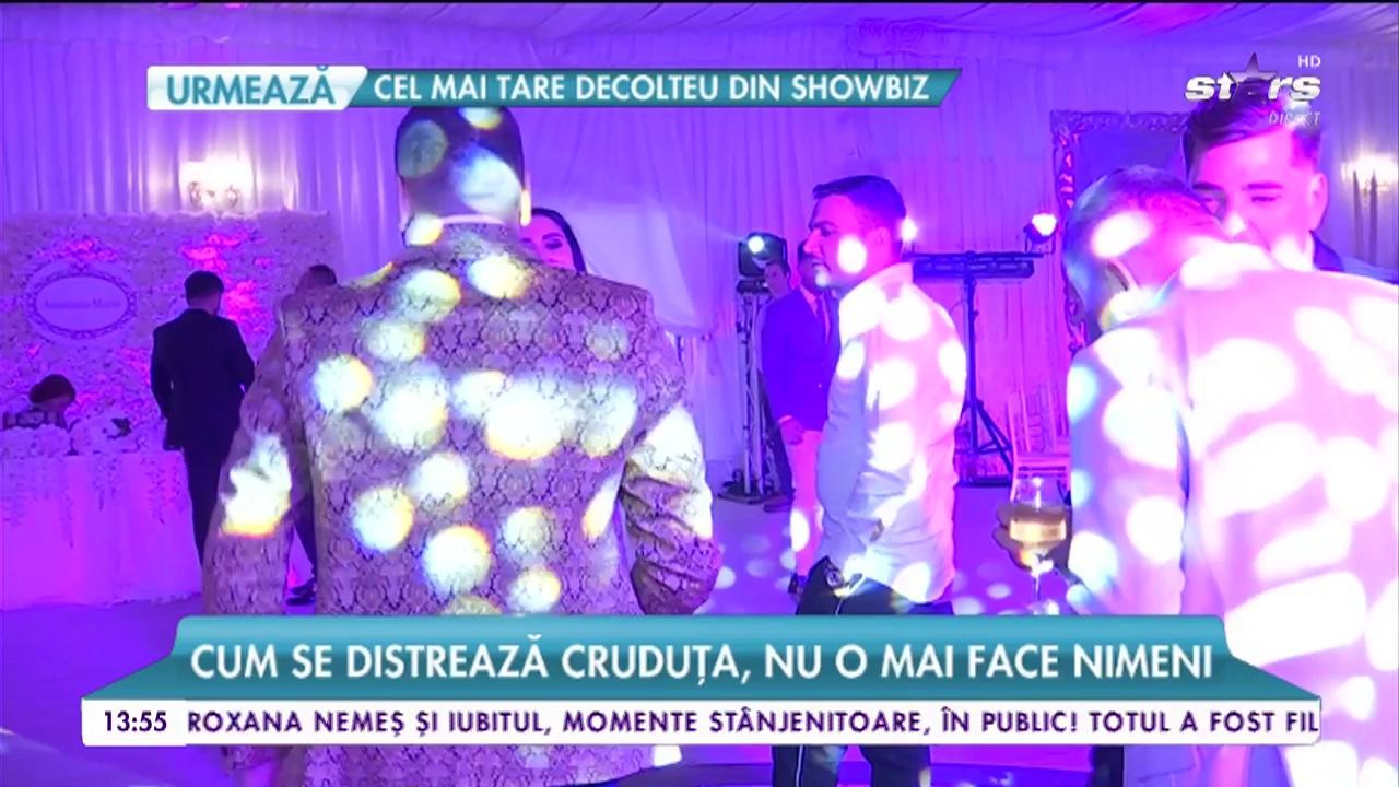 Daniela Crudu, fără limite la botezul fetiţei lui Liviu V&acirc;rciu