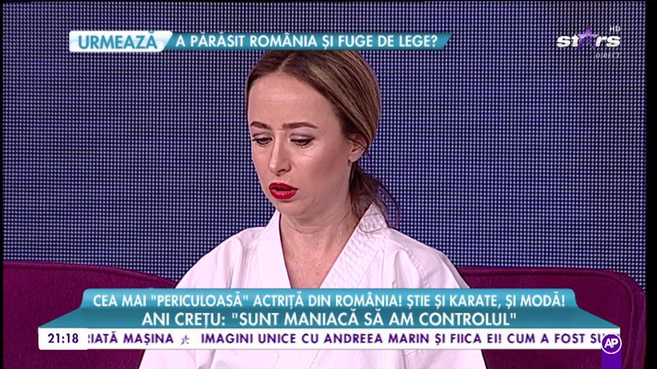 Ani Crețu, vedeta karatistă cu o colecție impresionantă de pantofi, în platoul lui Mihai Morar