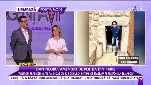 Dan Negru, probbleme &icirc;n Paris! Gestul din trafic l-a costat scump: "Polițiștii francezi m-au amendat cu 135 de euro, &icirc;n timp ce stăteam pe telefon la semafor"