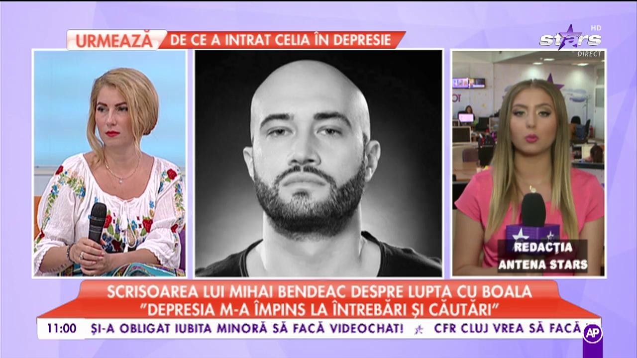 Scrisoarea lui Mihai Bendeac despre lupta cu boala: ”Depresia m-a împins la întrebări și căutări