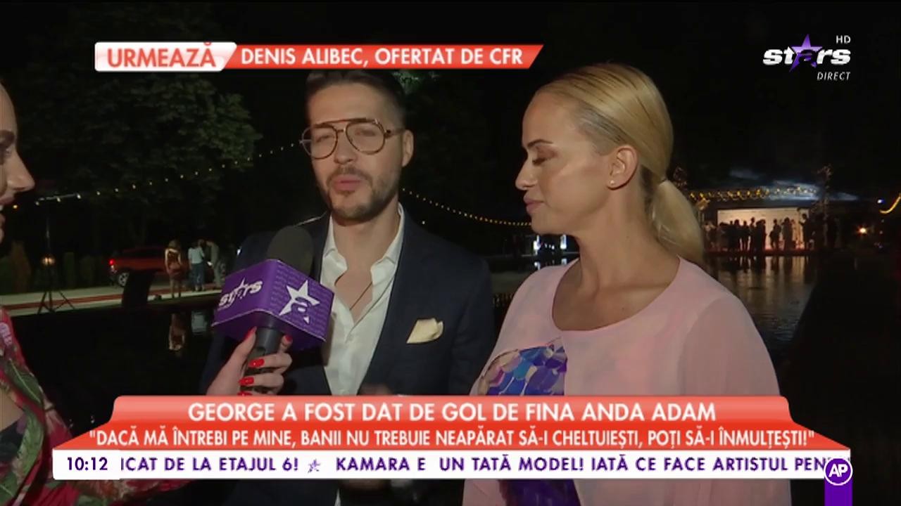 George a fost dat de gol de fina Anda Adam: ”Avem două vacanțe vara asta”