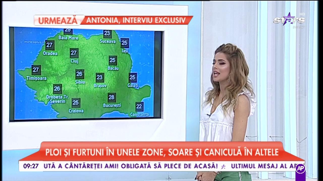 Meteo 27 Mai 2018. Ploi și furtuni în unele regiuni ale țării