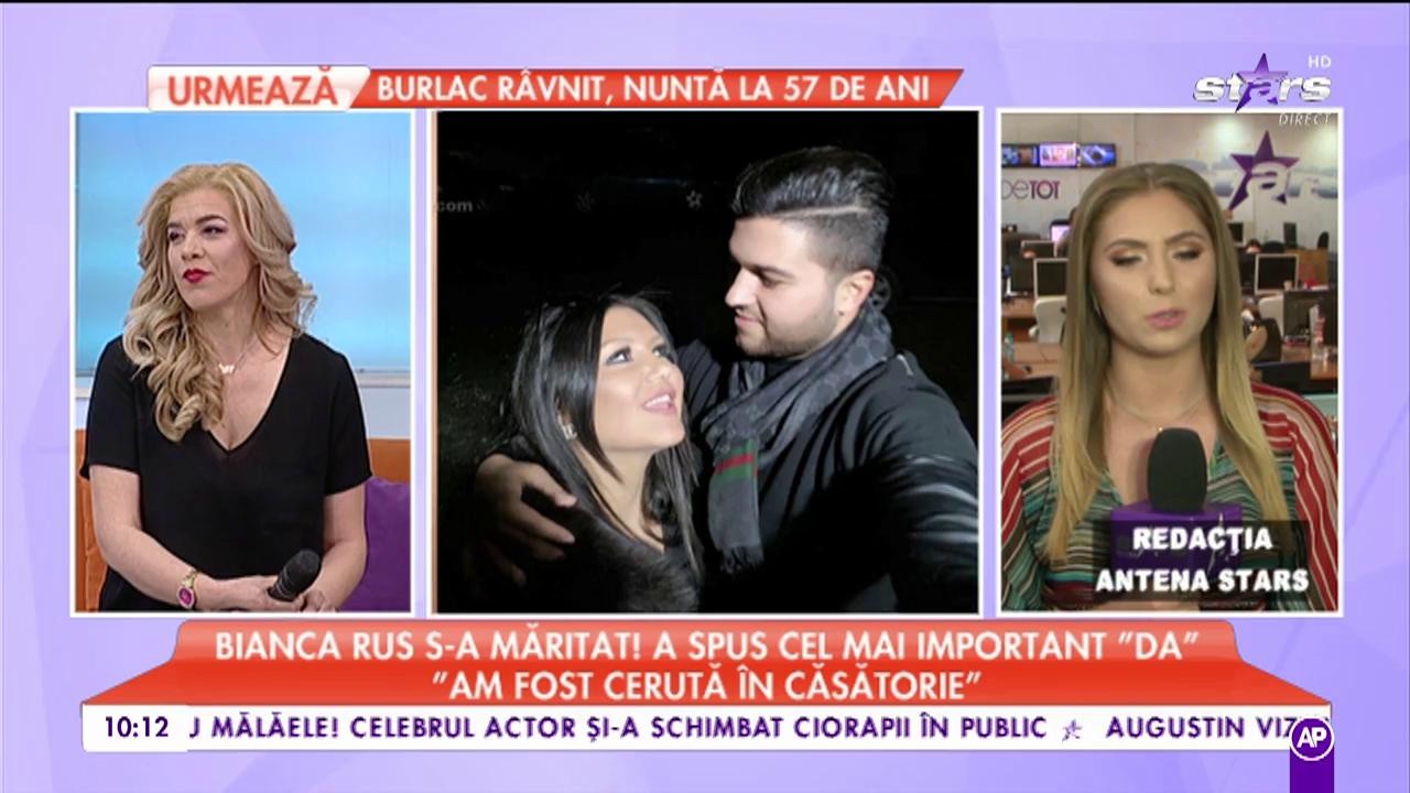 Bianca Rus s-a măritat! Artista a spus cel mai important ”Da”