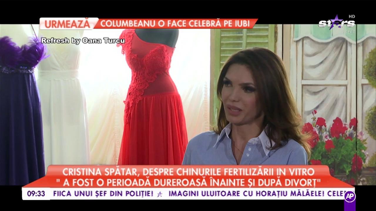 Cristina Spătar, despre chinurile fertilizării in vitro: ”Cine a trecut prin așa ceva știe ce înseamna, e foarte solicitant psihic”