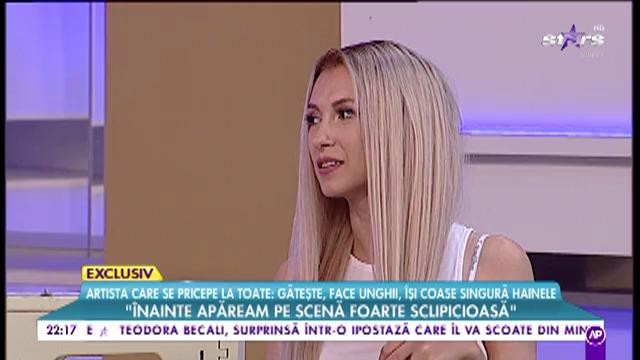 Andreea Bălan, proba mașinii de cusut. Știe sau nu știe să facă un tiv corect?