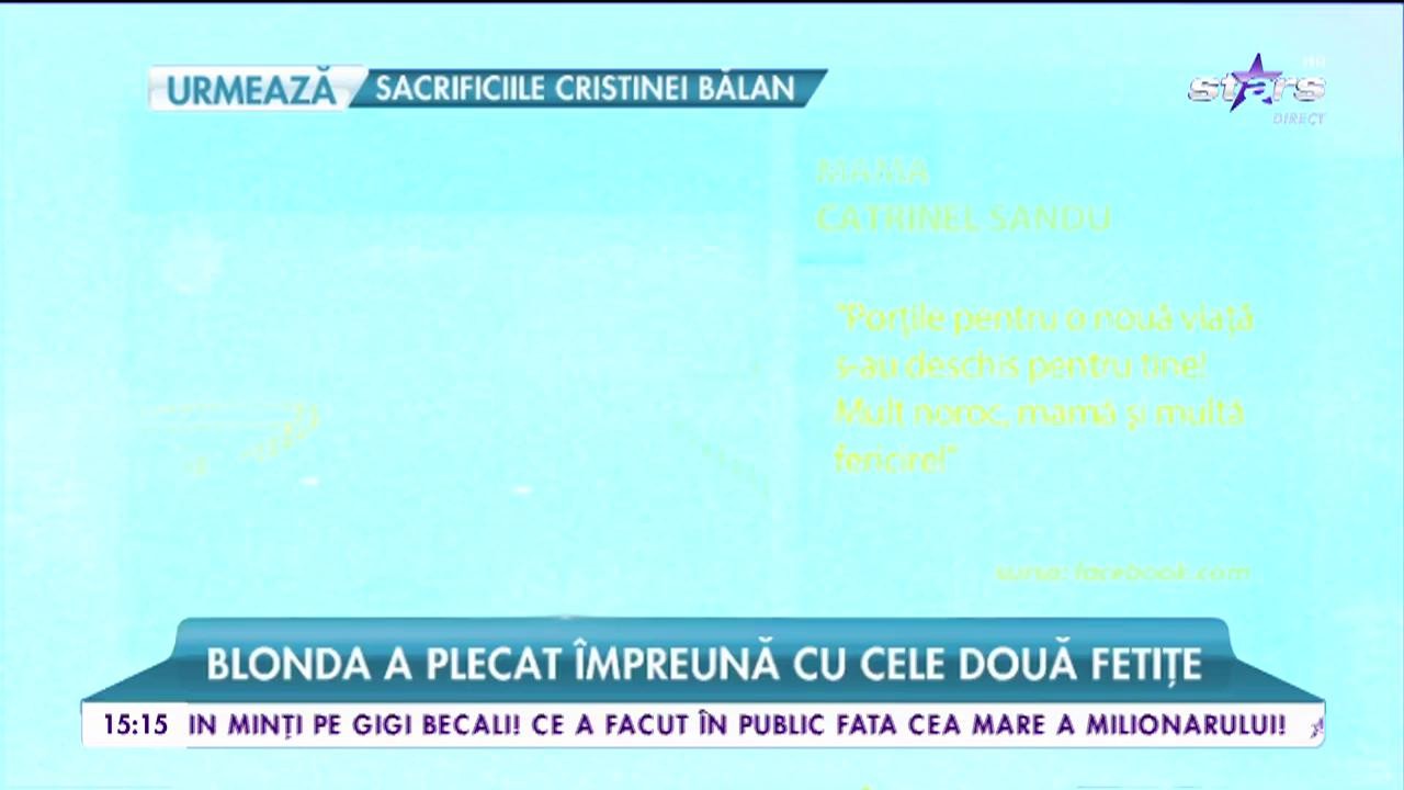 După divorț, Catrinel Sandu &icirc;ncepe o viaţă nouă &icirc;n America