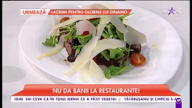 Cum se pregătește Tagliata di filetto cu rucolla și parmezan: ”Trebuie să cumpărați carne proaspătă