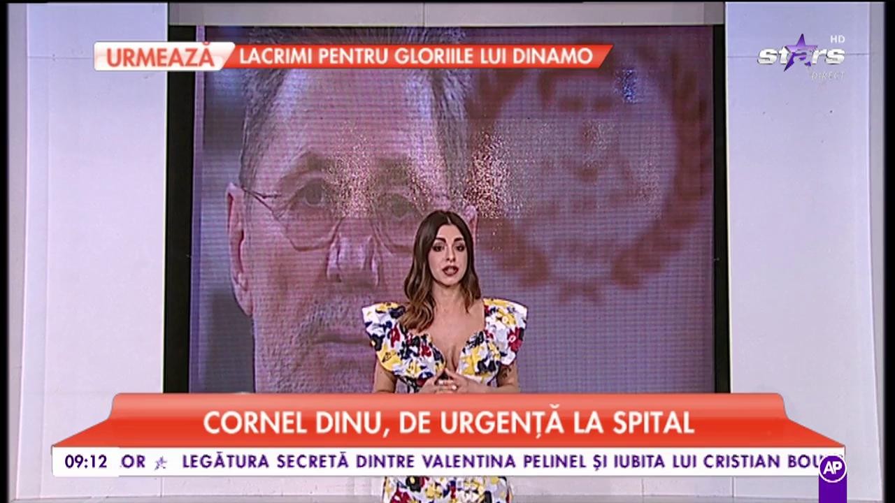 Cornel Dinu, de urgență la spital