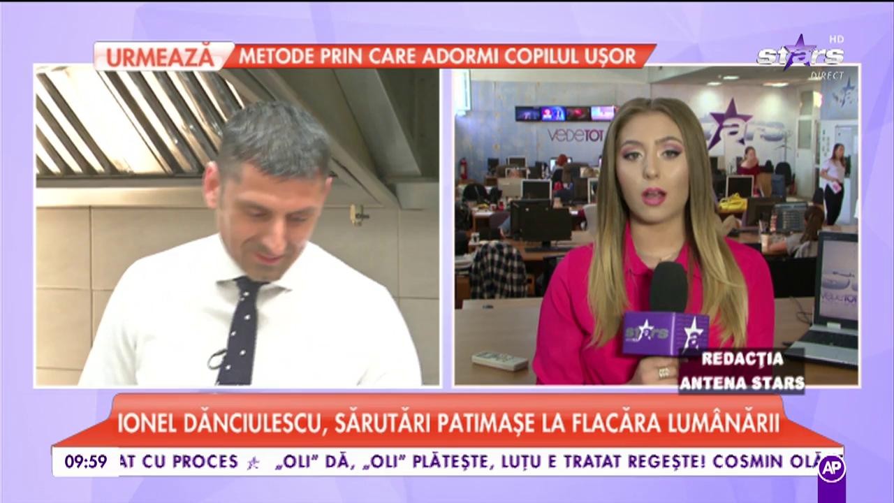 Ionel Dănciulescu, sărutări pătimașe la flacăra lumânării. Oarece spune soția când vede imaginile