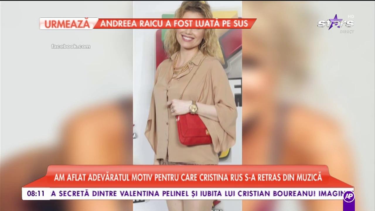 Adevăratul motiv pentru care Cristina Rus s-a retras din muzică. Filmările care demonstrează totul