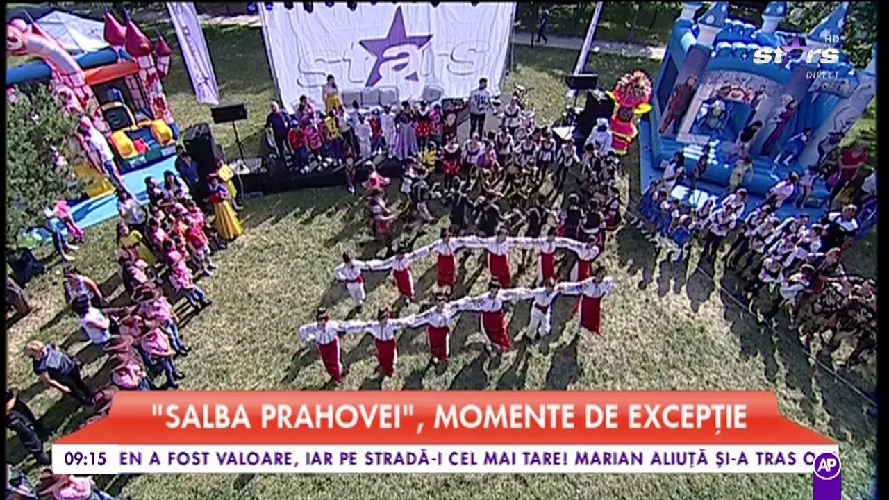 Ansamblul folcloric Salba Prahovei dansează la Star Matinal