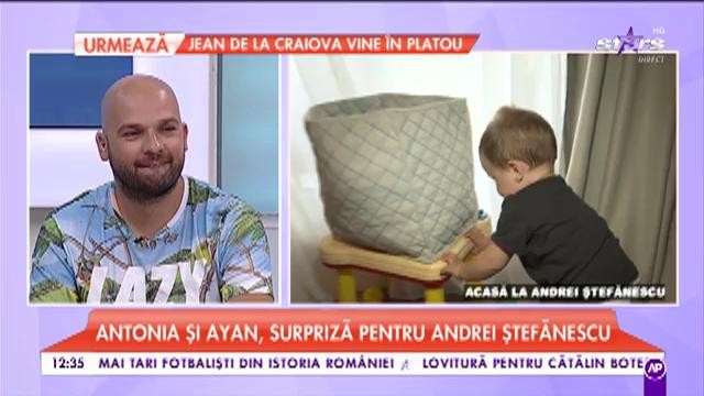 Ce familie frumoasă are Andrei Ștefănescu. Antonia și Ayan, surpriză pentru prezentator