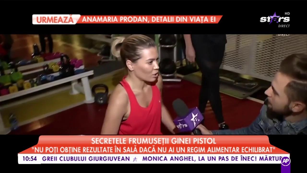 Secretele frumuseții Ginei Pistol: ”Nu poți obține rezultate în sală dacă nu ai un regim alimentar echilibrat