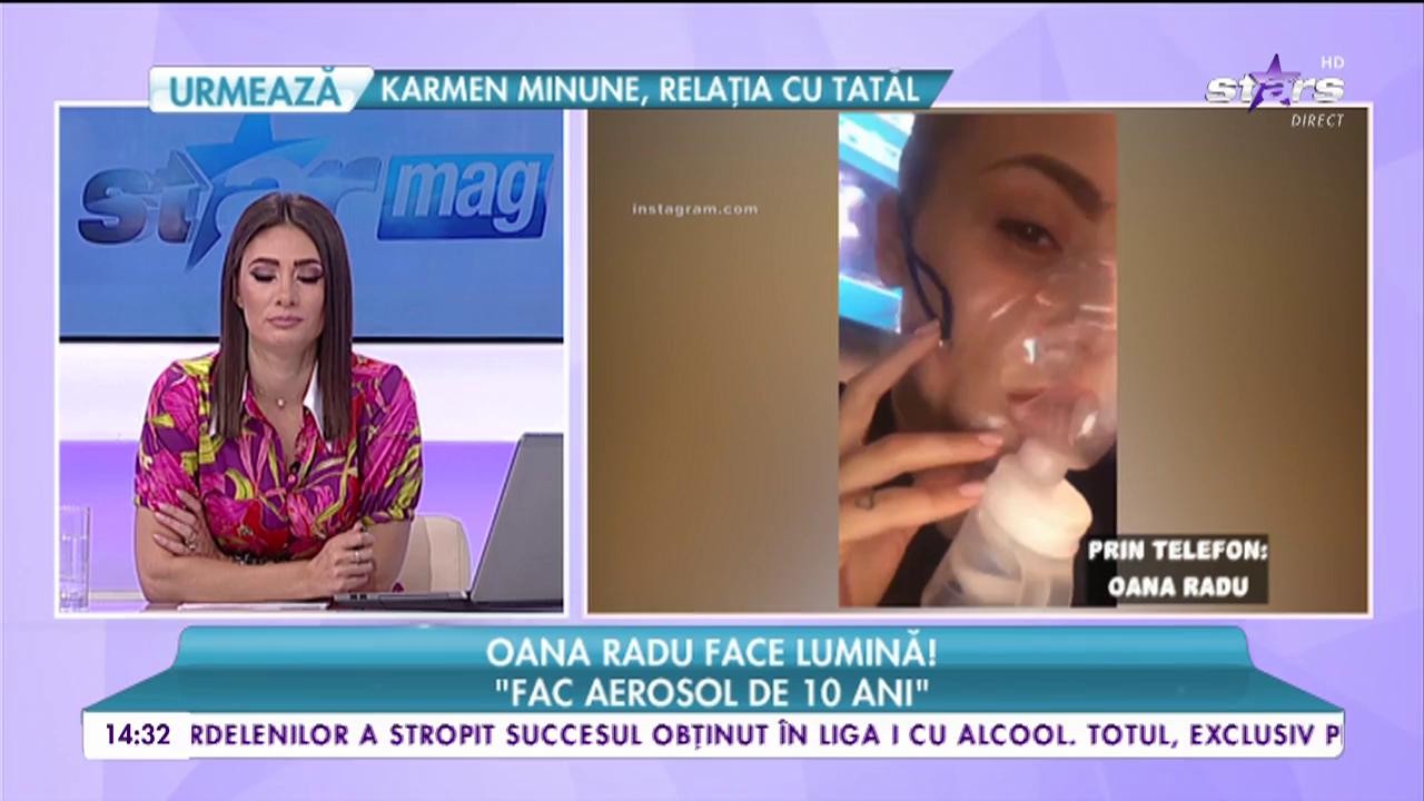 Oana Radu şi-a băgat fanii &icirc;n sperieţi: "Fac aerosol de 10 ani"