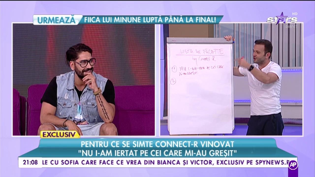 Pentru ce se simte Connect-R vinovat. Se apropie ziua lui și își face lista cu păcate: ”Nu mă sperie nimic la 36 de ani”