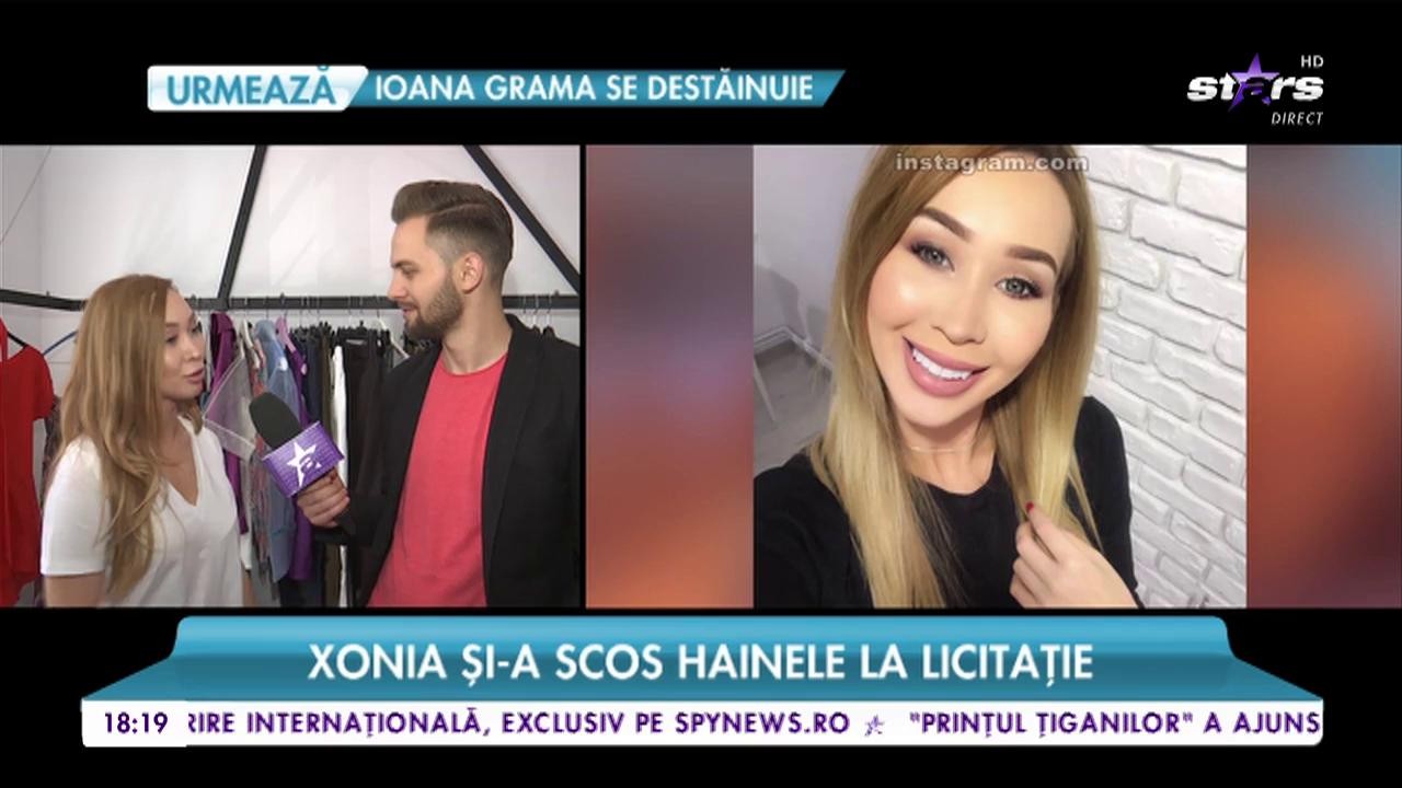 Xonia și-a scos hainele la licitație. Ce a făcut-o să recurgă la acest gest