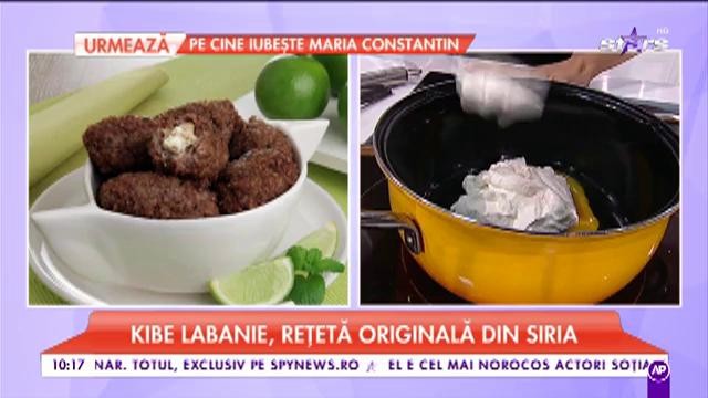 Kibe Labanie, rețetă originală din Siria