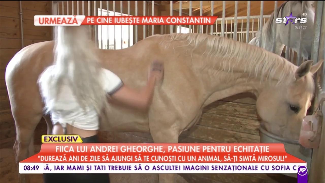 Fiica lui Andrei Gheorghe, pasiune pentru echitație