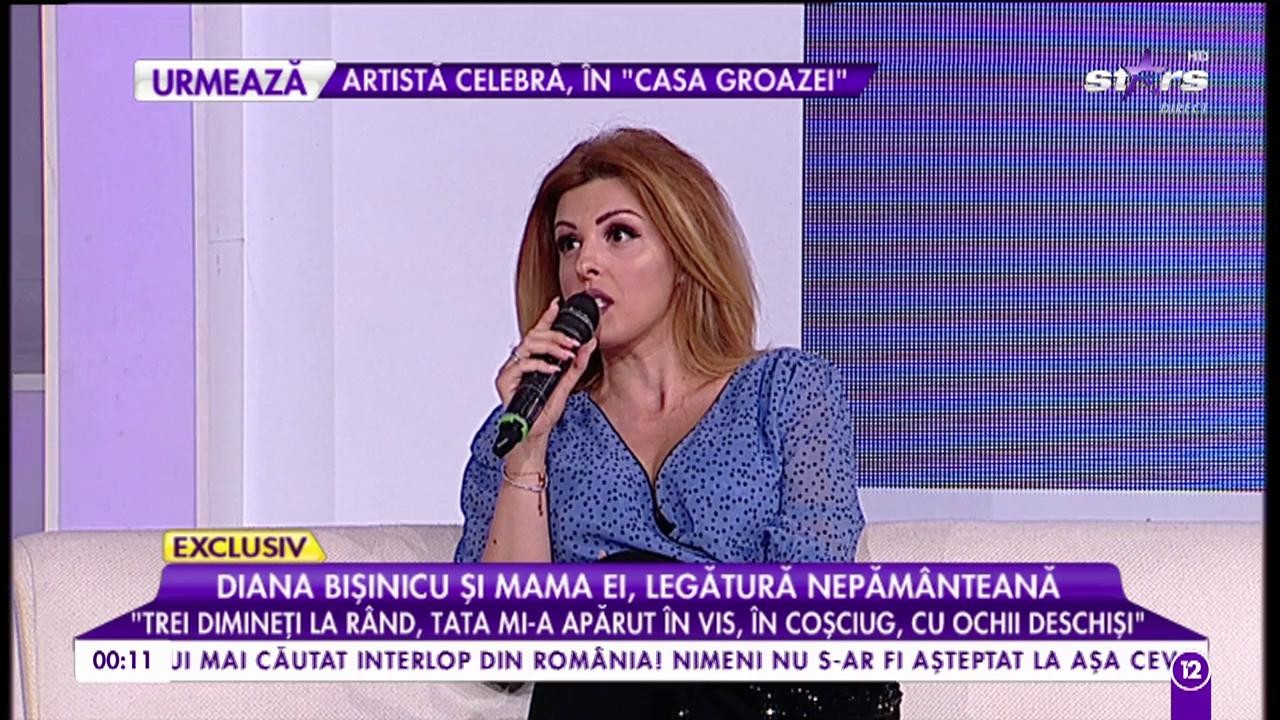 Diana Bişinicu, momente grele: &rdquo;Datorită intuiției i-am salvat viața tatălui meu&rdquo;